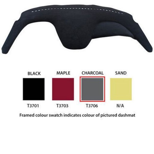 Sunland Dash Mat, Charcoal - T3706 Car Interior