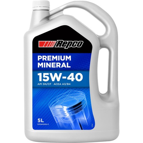 Repco Mineral 15W-40 Engine Oil 5L Car Service Auto Part