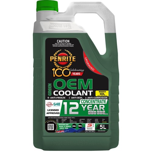 Penrite Green Coolant Concentrate 5L - COOLGREEN005 Car Service