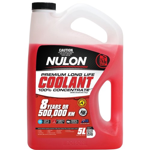 Nulon Long Life Red Coolant Concentrate 5L - RLL5 Car Service