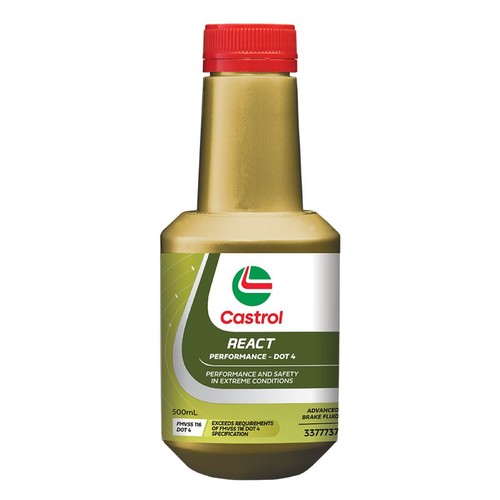 Castrol DOT 4 Brake Fluid React Performance 500mL - 3377737 Car Service
