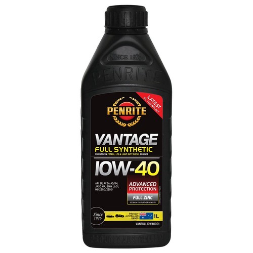 Penrite Vantage Full Synthetic 10W-40 Engine Oil 1L - VANFULL10W40001 Auto Part