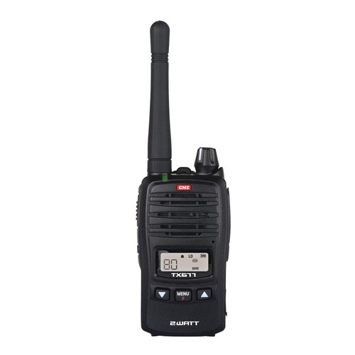 GME 2 Watt Handheld UHF Radio - TX677 4WD Auto Part