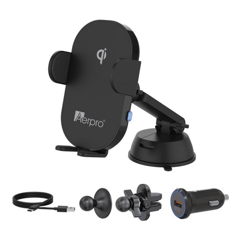 Aerpro 15W Wireless Charging Car Phone Holder Kit - APWCAG1 Car Charger
