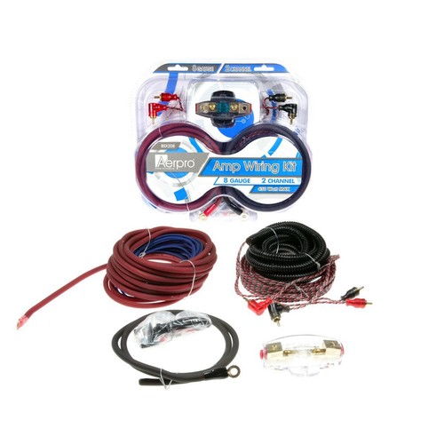 Aerpro Amplifier Wiring Kit 2 Channel 450W - BSX208 Car Audio Adapter Auto Part