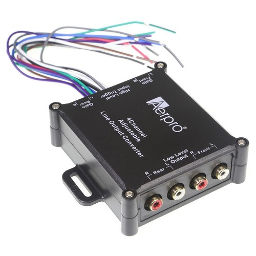 Aerpro 4 Channel Hi/Lo Audio Level Converter - AP3044A Car Audio Auto Part