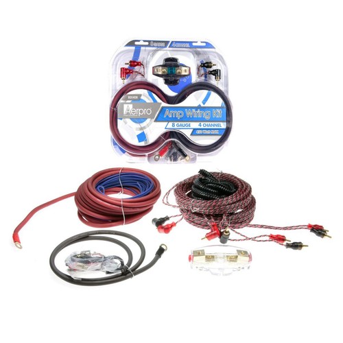 Aerpro Amplifier Wiring Kit 4 Channel 450W - BSX408 Car Audio Adapter Auto Part