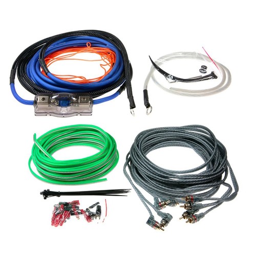Aerpro Maxcor Amplifier installation Wiring Kit 8AWG 600W 4 Channel - MX48 Auto
