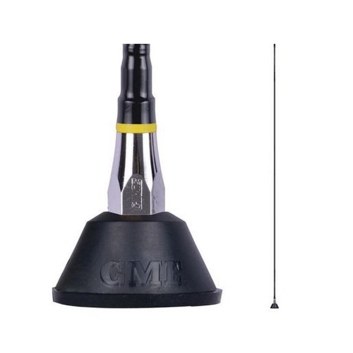 GME Antenna 1500mm Fibreglass AM FM with Base Lead & Plug - AEM2 UHF Radio 4WD