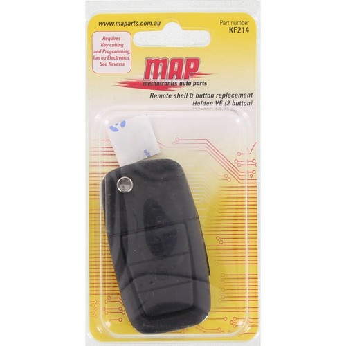 MAP Remote Button, Shell And Key Replacement - No Electronics, Key Requires Cutt