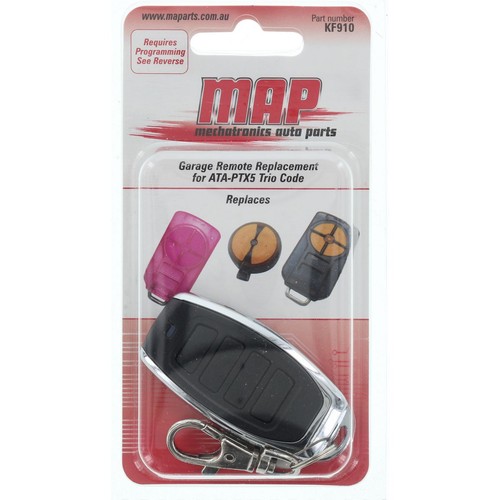 MAP Garage Door Remote Replacement - 4 Button - KF910 Car Remote