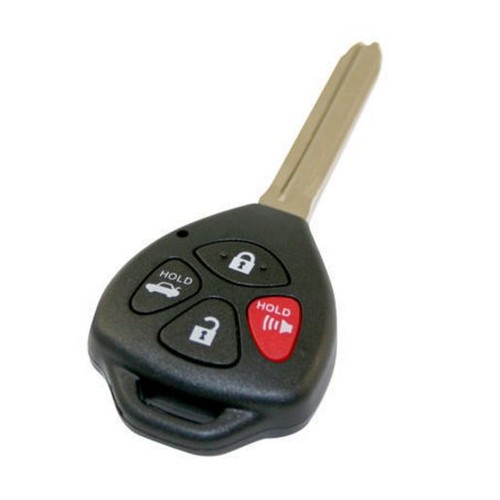 MAP Remote Button, Shell And Key Replacement - 4 Button - No Electronics - Key R