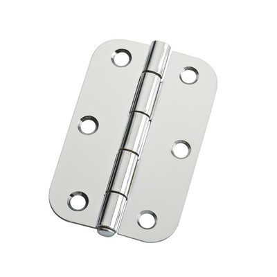 Lane 90 x 58 x 1.6mm Chrome Plated Loose Pin Durasmooth Radius Butt Hinge 2 pcs