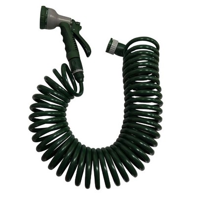Garden Basics 15m Spiral Garden Hose With Spray Gun Replacement Hose Auto Part