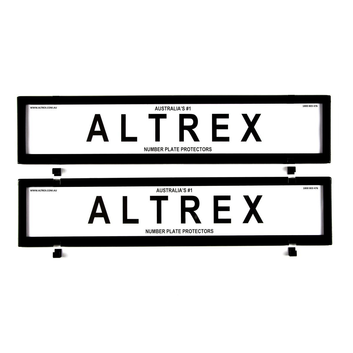 Altrex Number Plate Covers European Size Black Without Lines - 6NLE Car Interior
