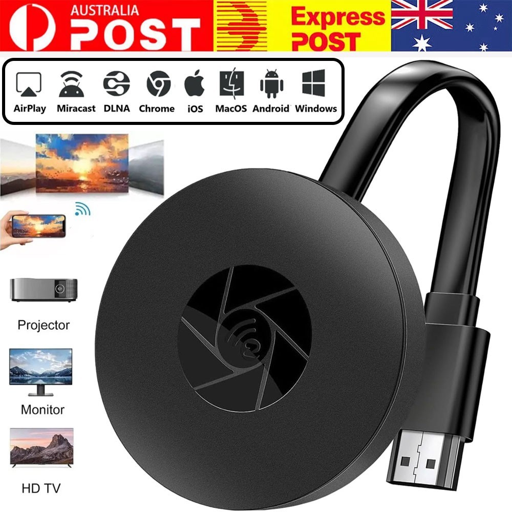HDMI Display Dongle 1080P WiFi Miracast AirPlay DLNA Android iOS TV Mac Windows