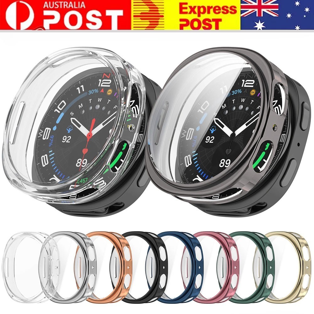 For Samsung Galaxy Watch 8 Full Body Case 9H Tempered Glass Protector 40mm 44mm