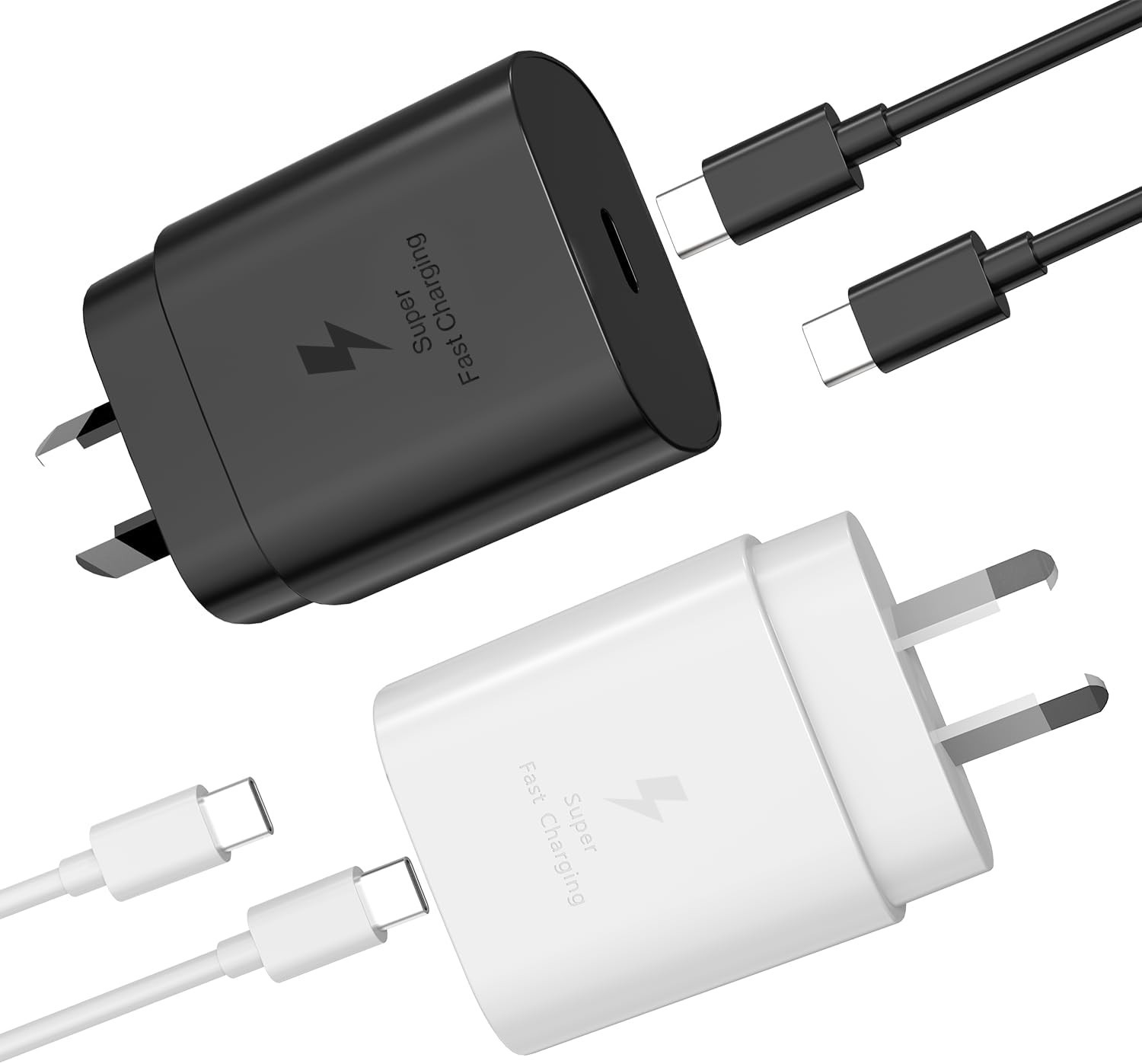 25W Fast Charger USB-C Type-C 45W Cable Samsung Galaxy S26 S25 Ultra Black USB