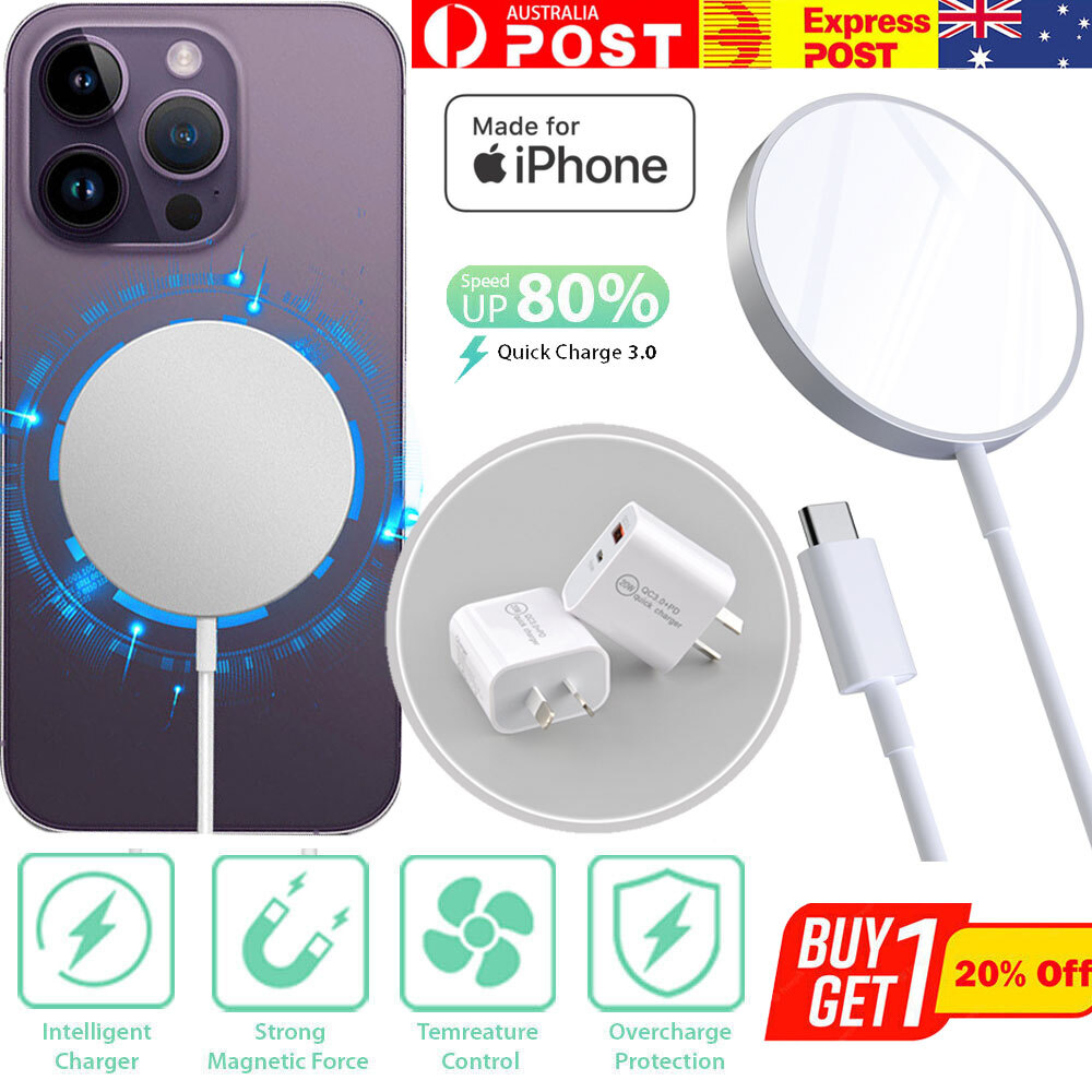MagSafe Wireless Charging Pad For Apple iPhone 14 13 12 Pro Max Fast Charge 3 ft