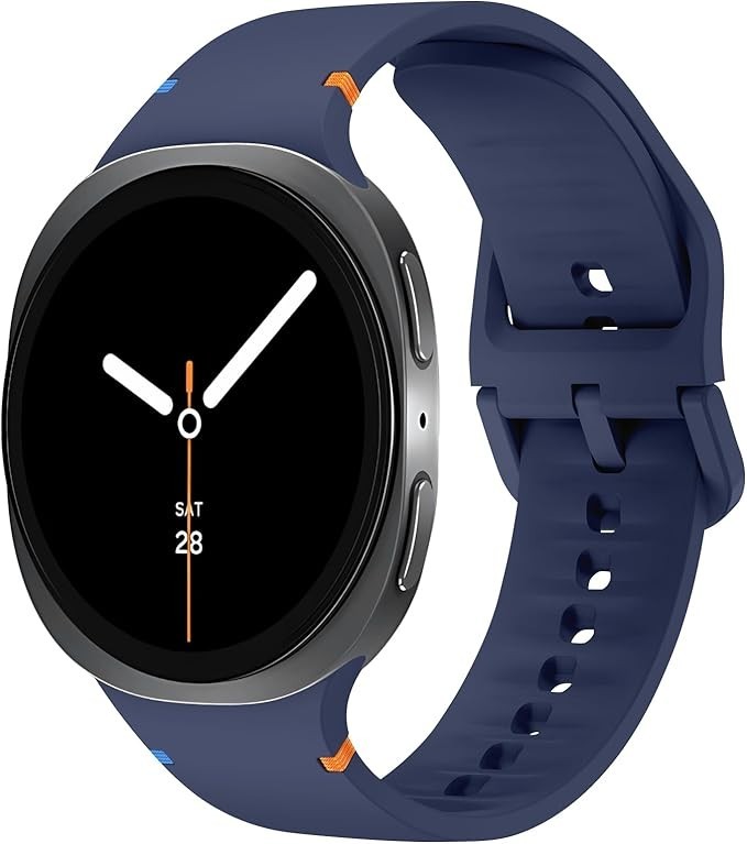 For Samsung Galaxy Watch 8 44mm/40mm Classic 46mm Silicone Band 150mm 220mm Fit