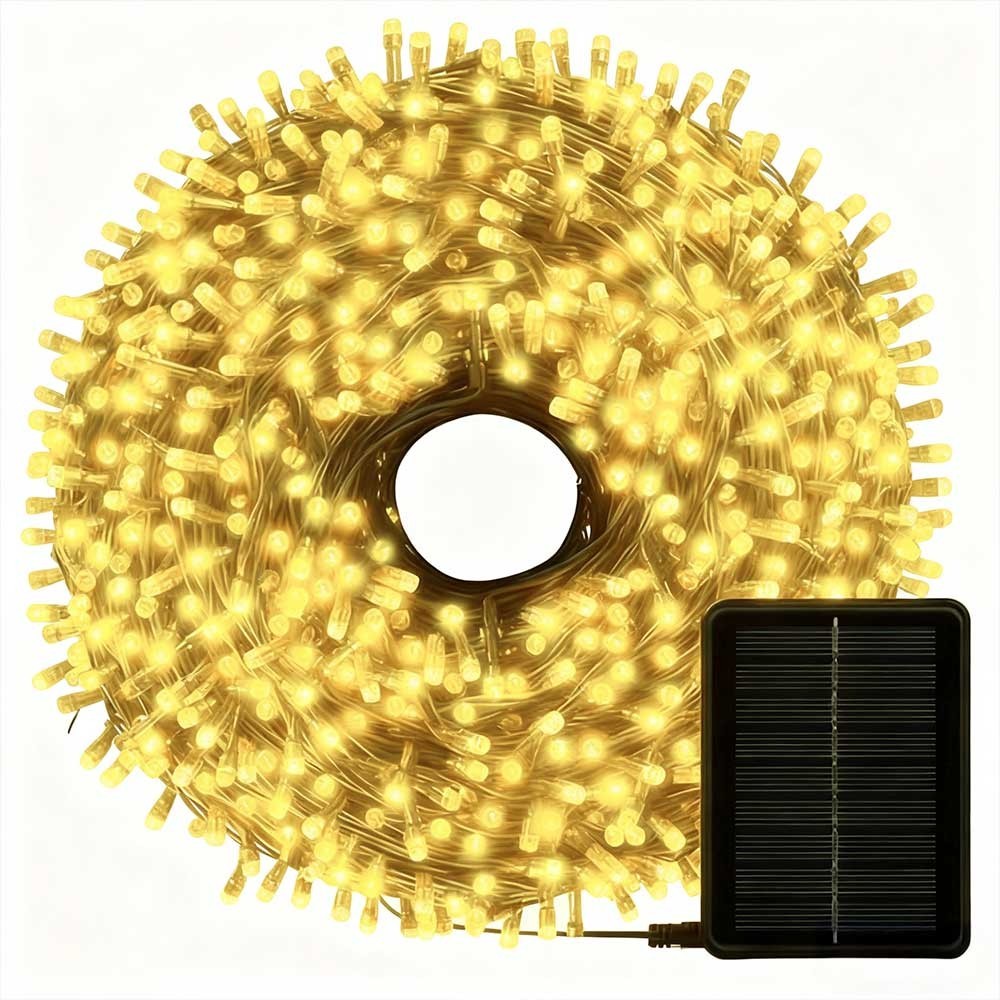 Solar Powered Christmas String Lights 6M 50 LED Waterproof IP44 8 Lighting Modes