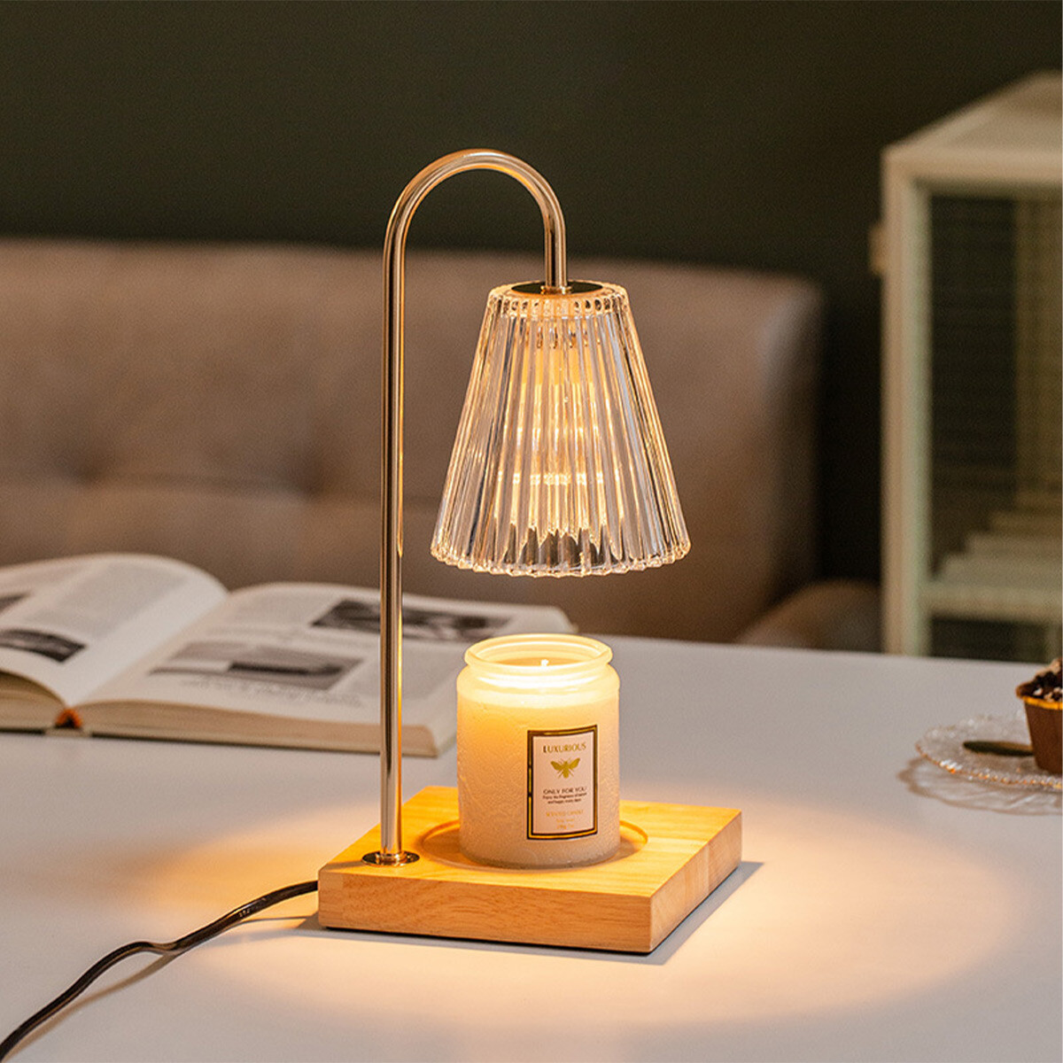 Candle Warmer Lamp Electric Dimmable Melting Wax Night Light Table 35W GU10 Home