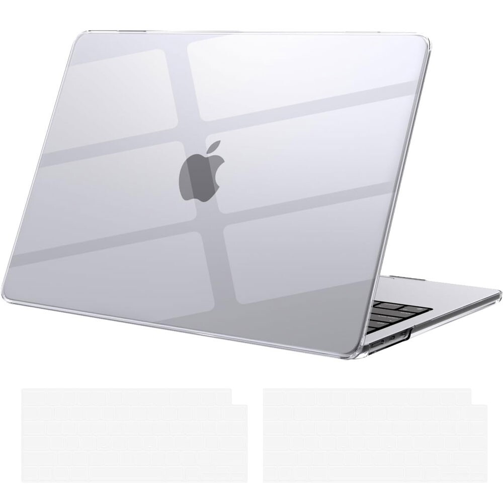 MacBook Air Case 13.6 inch M2 M3 M4 A2681 A3113 A3240 Clear Keyboard Cover Shell