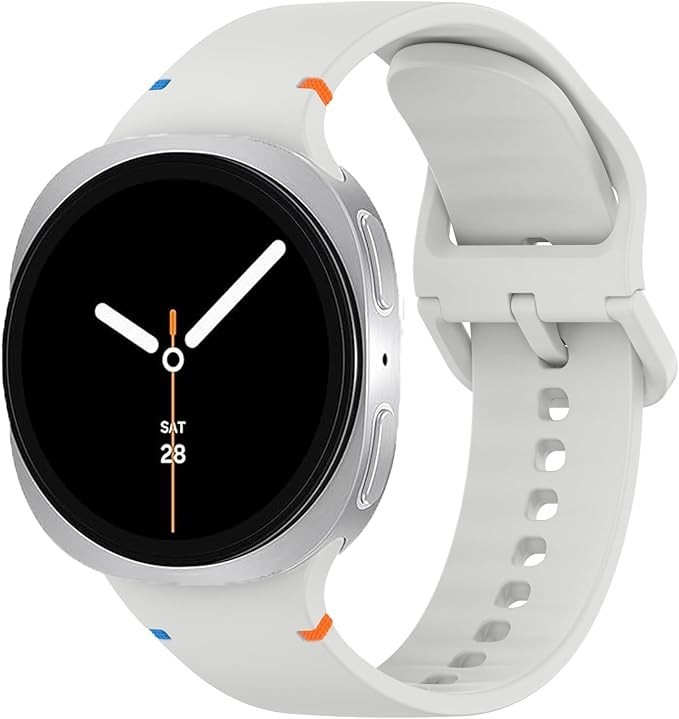 Samsung Galaxy Watch 8 Classic Silicone Black Band 40mm 44mm 46mm Quick-Release