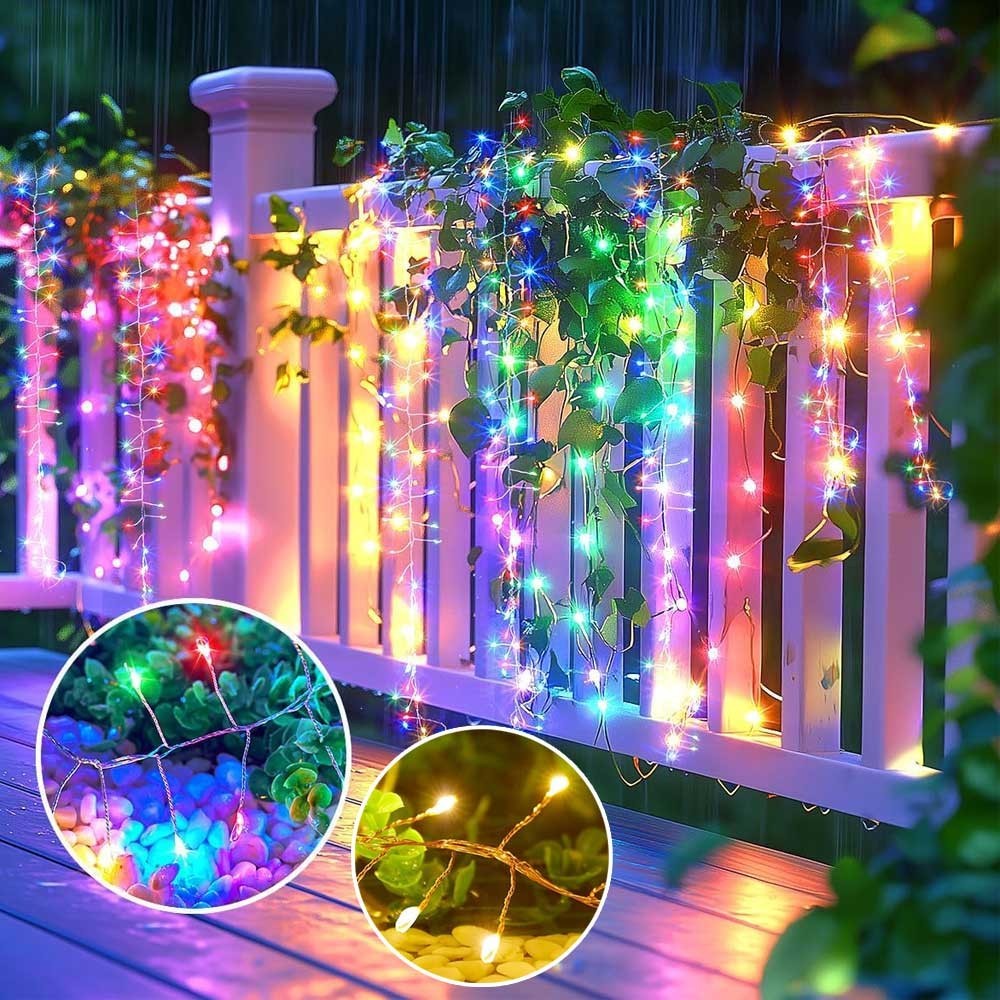 IP44 Waterproof String Lights Outdoor Indoor Yard Christmas 50m 1500 LED 12V ABS