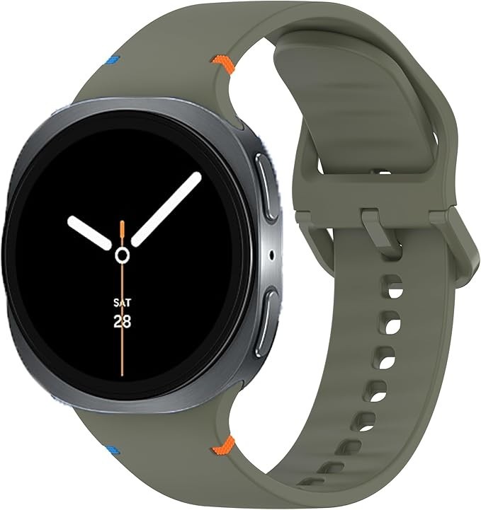 Samsung Galaxy Watch 8 Classic 46mm 40mm 44mm Silicone Wristwatch Strap Gap-free