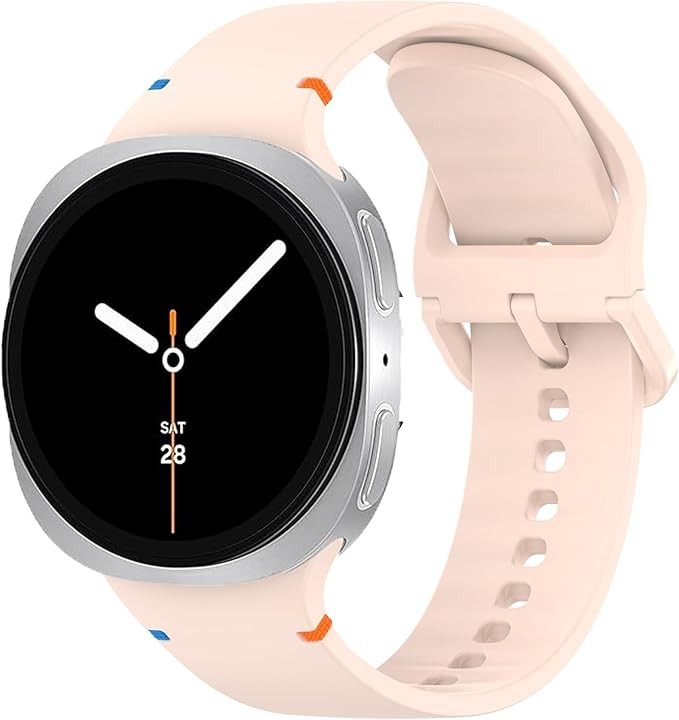 For Samsung Galaxy Watch 8 Classic 40mm 44mm 46mm Black Silicone Band Strap