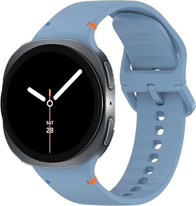 For Samsung Galaxy Watch 8 40mm 44mm Classic 46mm Silicone Band 150mm 220mm Fit