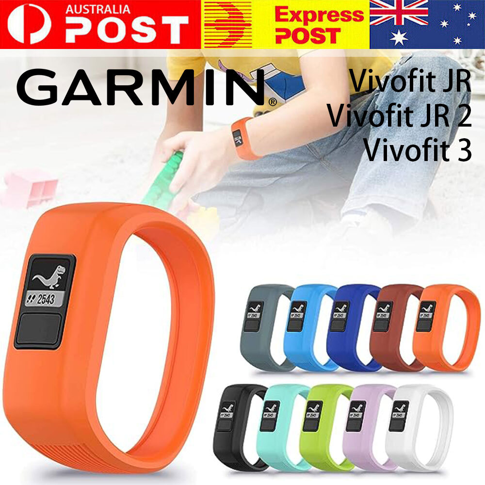 For Garmin Vivofit JR2 Vivofit 3 Orange Silicone 23mm L Wrist Watch Band Kids AU