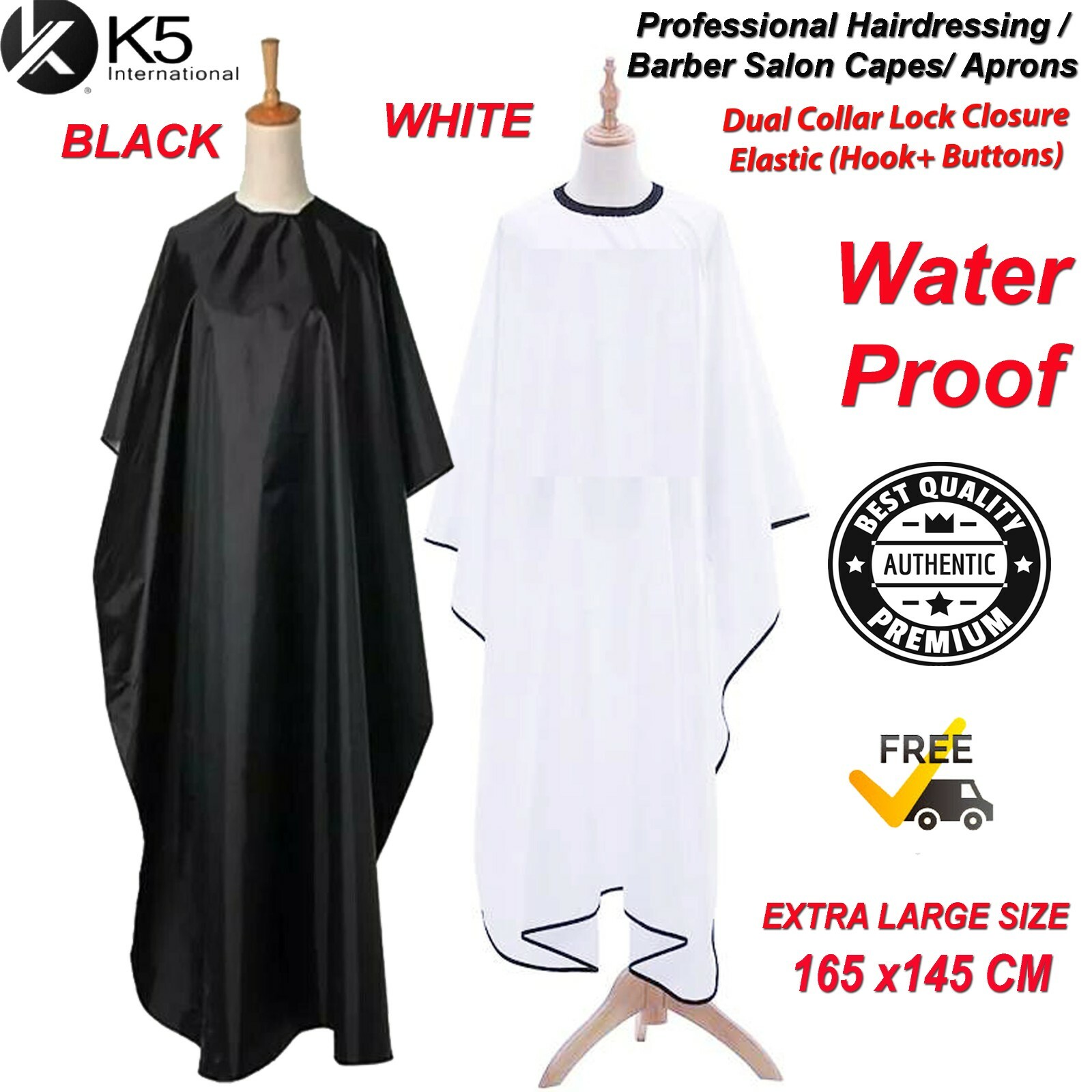 K5 International Professional Hairdressing Adult Nylon Waterproof 140cm 160cm