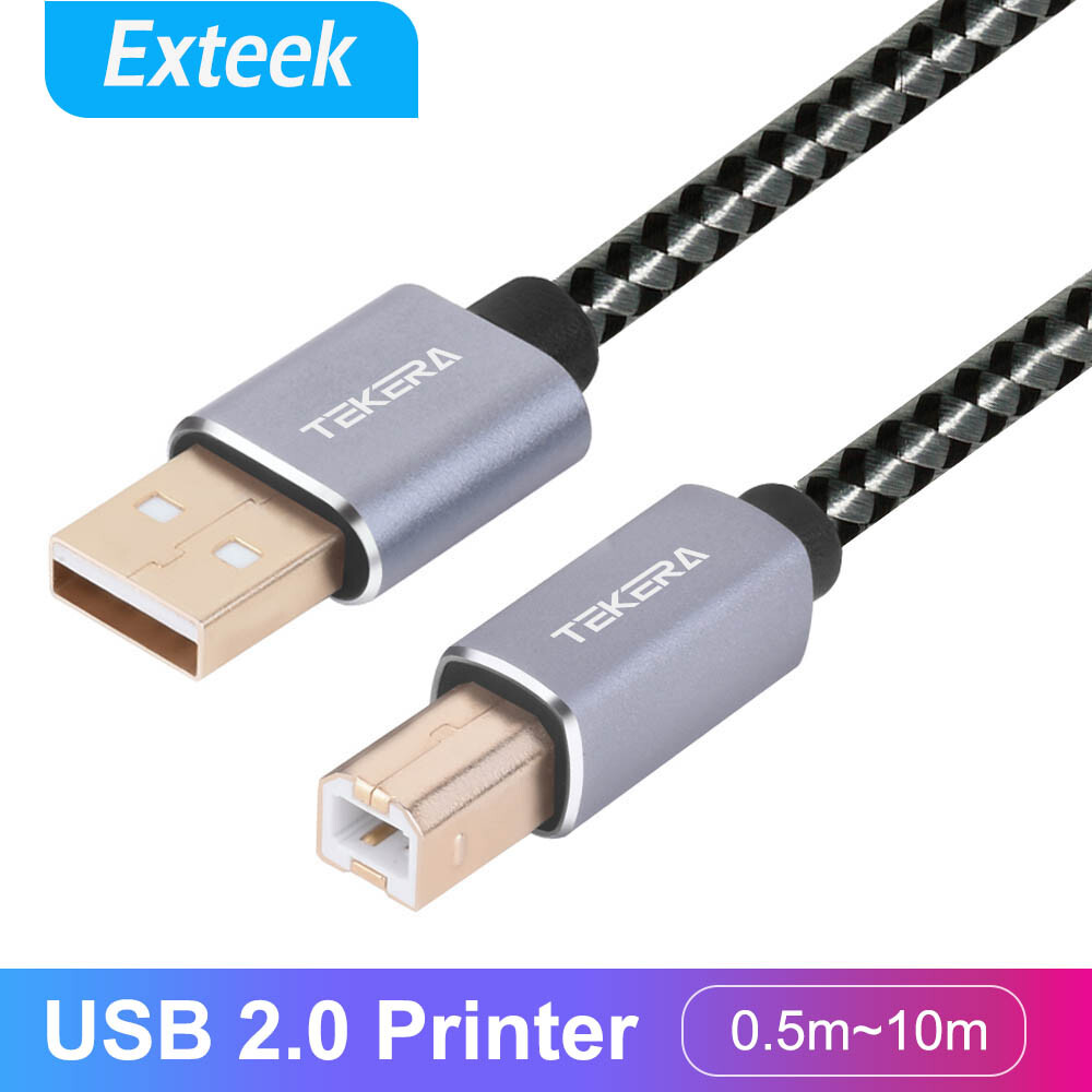 TEKERA USB 2.0 Printer Cable Type A Male to Type B Male 1.5M Scanner 480 Mbps
