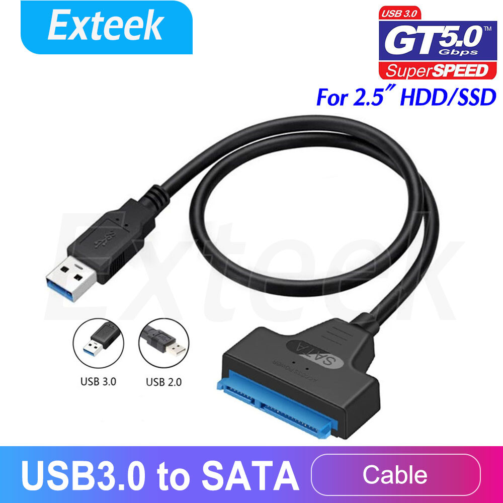 USB 3.0 to SATA External Adapter Cable 2.5 Hard Drive HDD SSD UASP Data Transfer