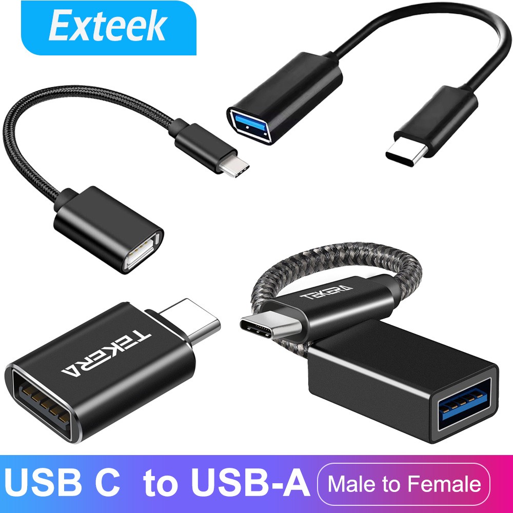 TEKERA USB-C to USB-A Female OTG Adapter Cable 15CM 5Gbps Aluminium Universal