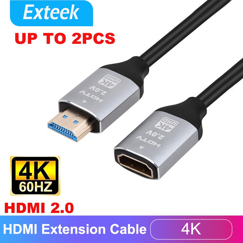 TEKERA HDMI 2.0 4K/60Hz Extension Cable Male to Female 0.3m PS5 PS4/PS3 Switch