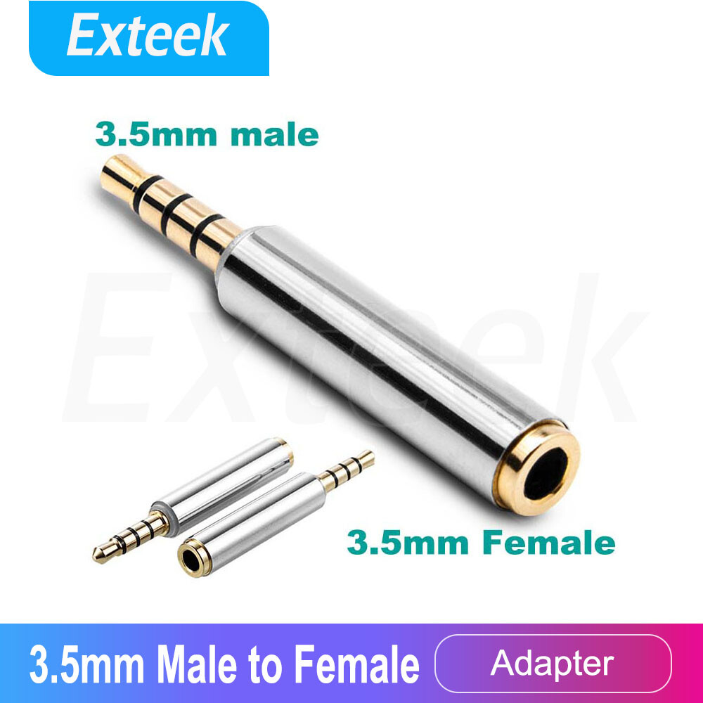 Universal 3.5mm Male to Female OMTP CTIA Conversion Audio Adapter Metal Compact