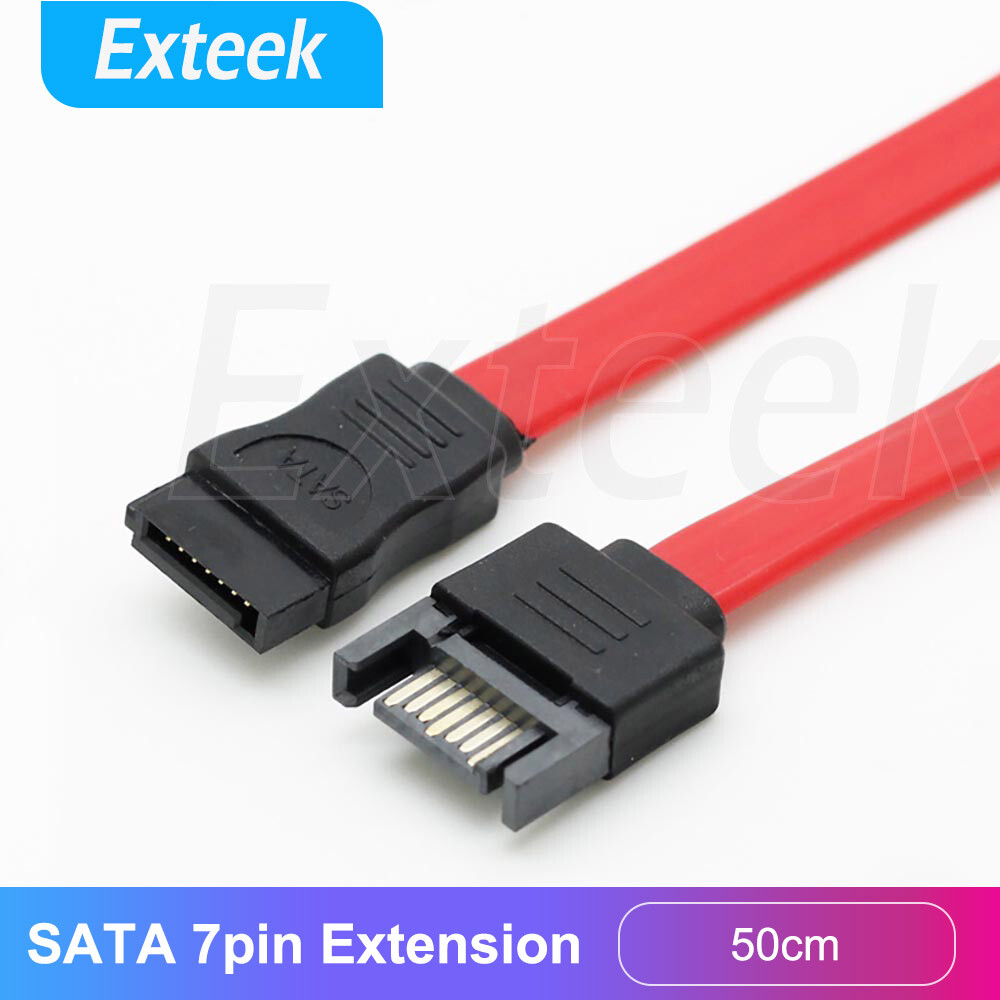 SATA 7 Pin Hard Disk Data Extension Cable Male Female 3Gbps 50CM 0.5M Portable