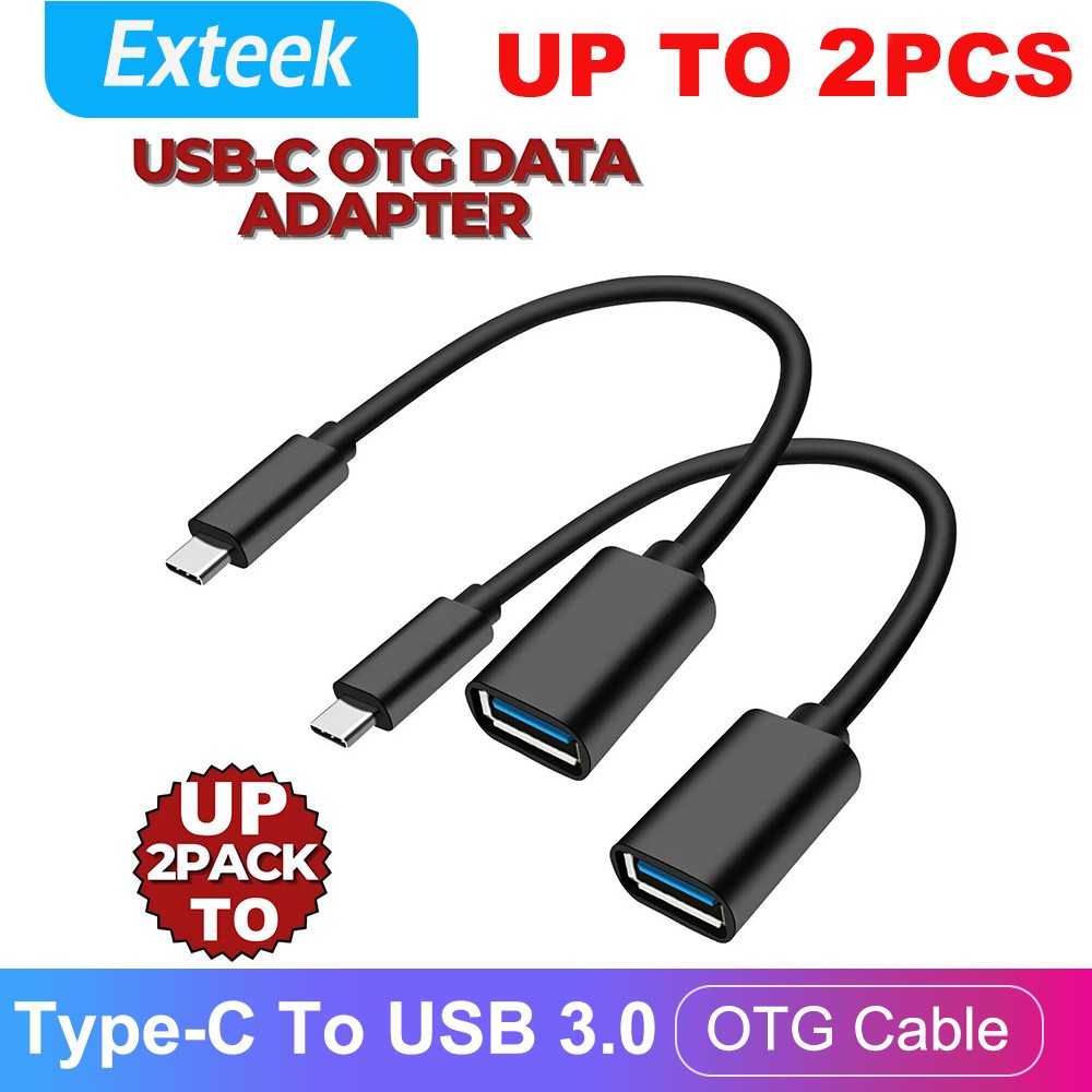 USB-C 3.1 Type-C Male to USB 3.0 Female OTG Adapter Cable 17cm Black 5Gbps 1pcs