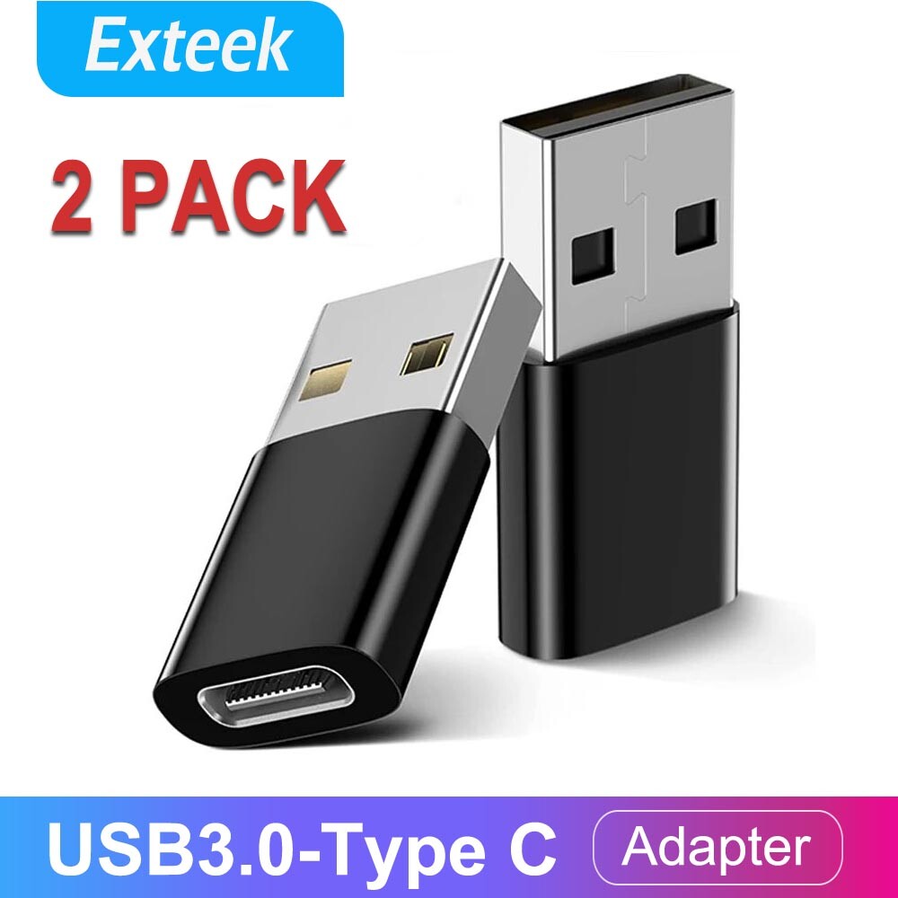 2PCS USB-C Type-C Female To USB3.0 Male USB 3.1 Type-A Data Adapter Connector