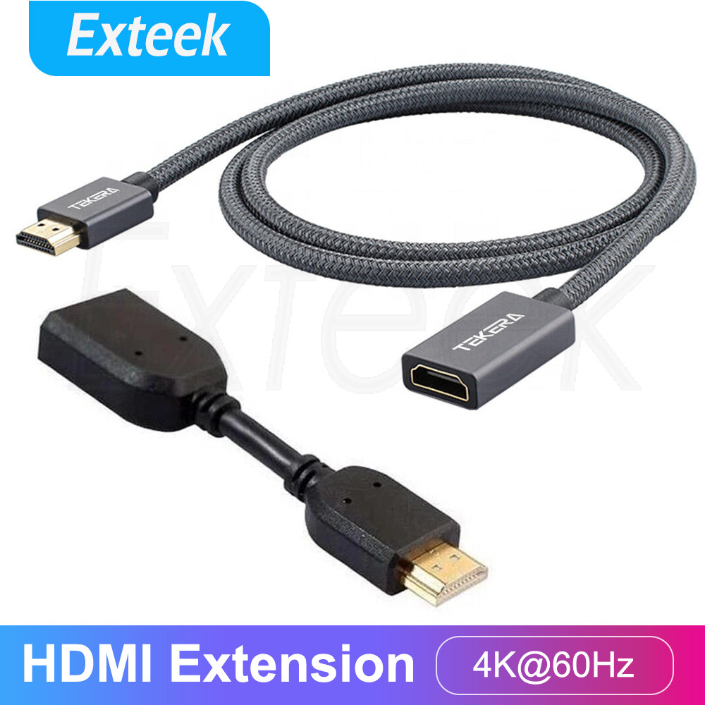 HDMI Extension Cable Male to Female V2.0 3D 4K 60Hz 10CM Black PS4 Xbox HDTV