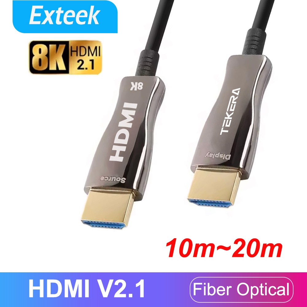 TEKERA 8K HDMI 2.1 Fiber Optic Cable 48Gbps 8K 60Hz 4K 120Hz 10m/15m/20m HDR