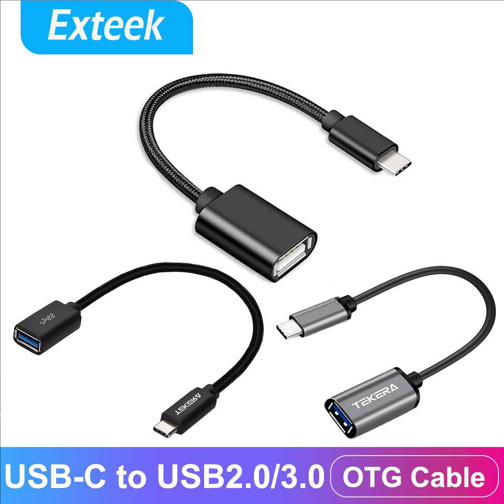 TEKERA USB-C OTG Data Cable 3.1 Male to USB-A 3.2 Female Adapter 15cm Universal