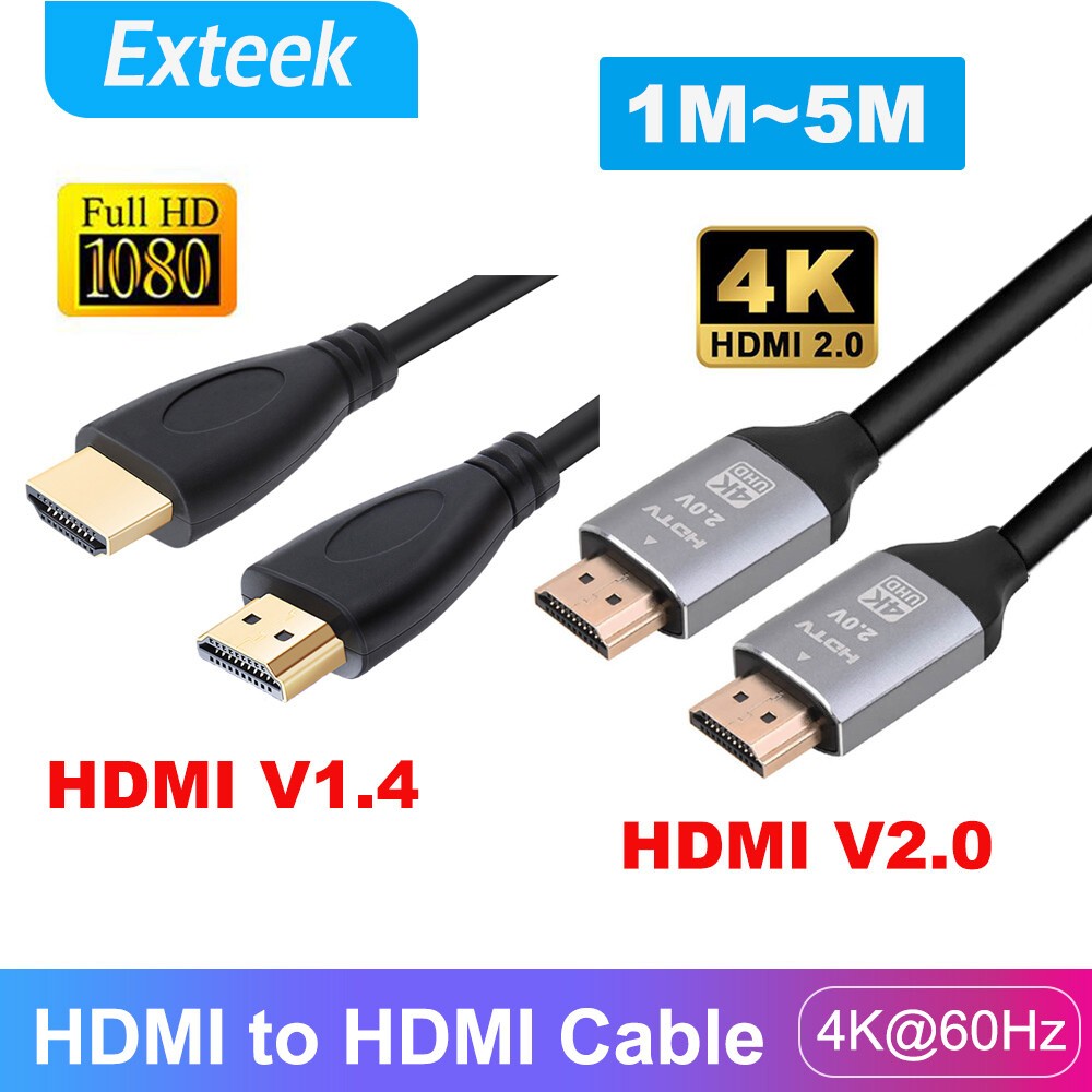 TEKERA HDMI Cable V2.0 4K 60Hz 3D High Speed Ethernet HEC ARC HDCP 1M Black