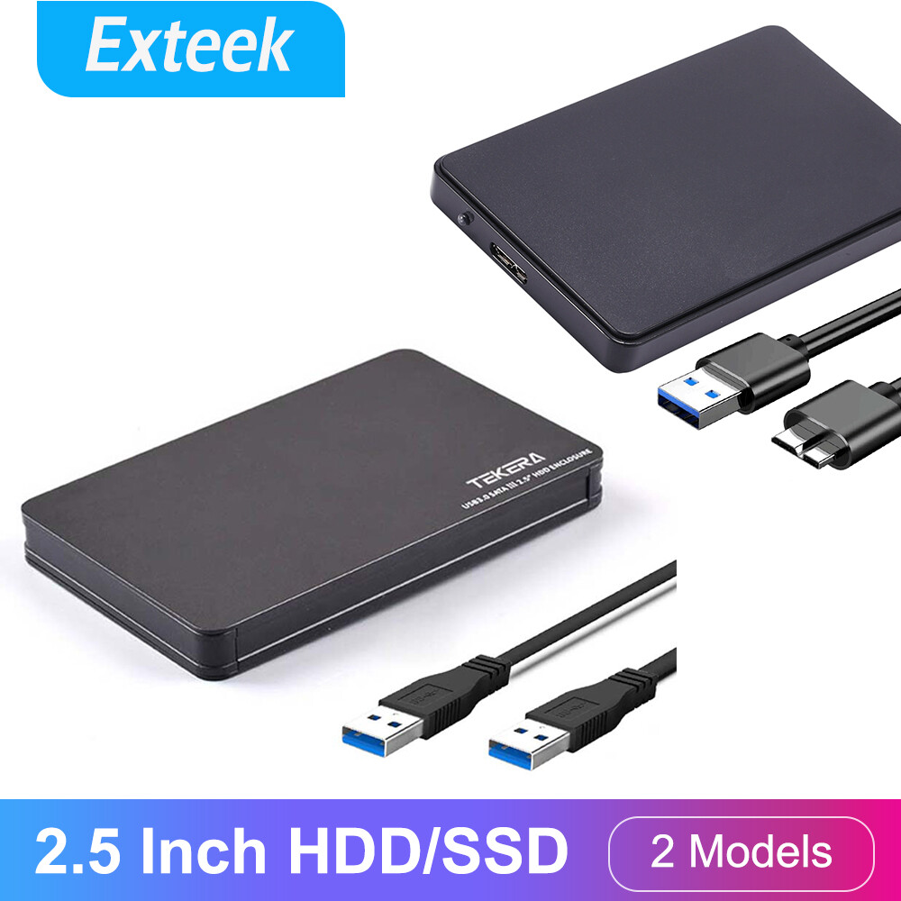 USB 3.0 2.5 SATA HDD SSD External Enclosure Case 5Gbps UASP 7mm 9.5mm Black
