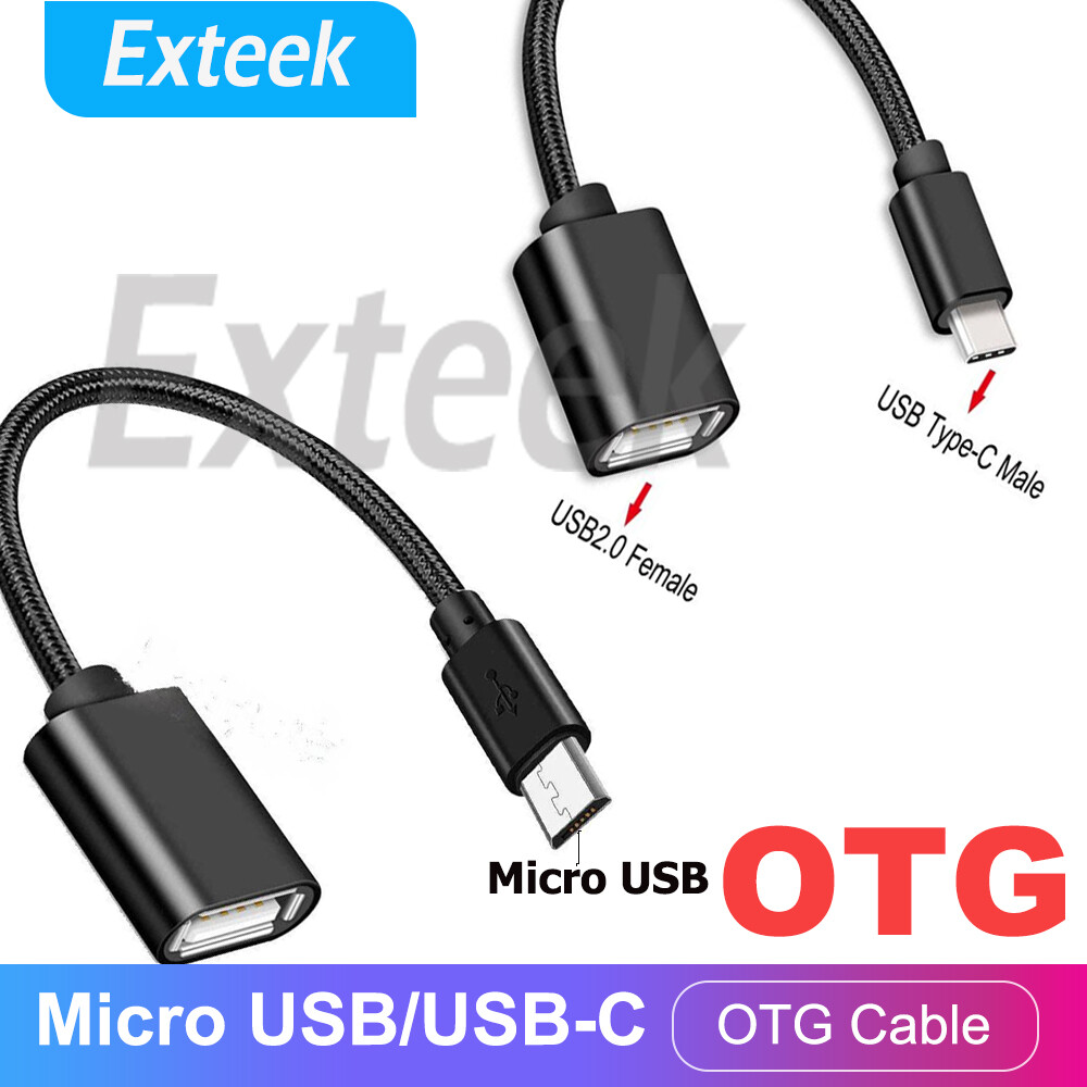 USB-C 3.1 to USB 2.0 Female OTG Adapter Cable 0.15M Data Sync Black Universal