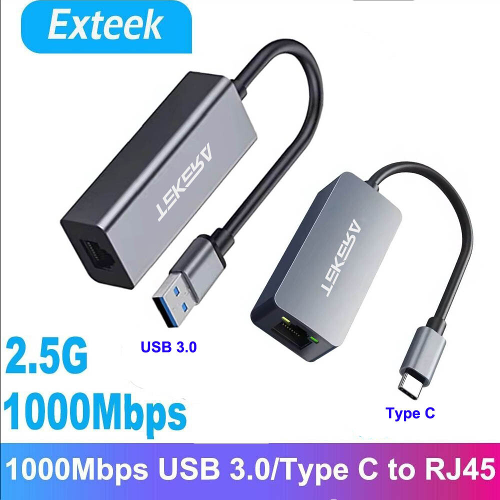 TEKERA 1000Mbps USB 3.0 to RJ45 Gigabit Ethernet LAN Adapter Portable Plug Play