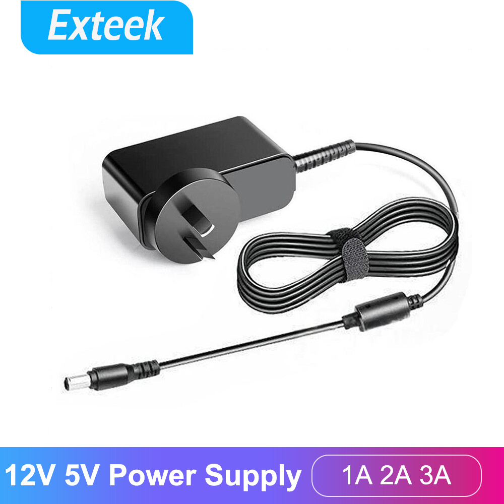 Power Supply Adaptor AC 100V-240V TO DC 5V/12V 1A 2A 3A AU plug LED Light Black